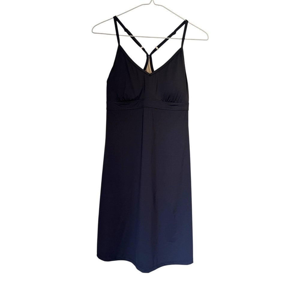 Athleta Shorebreak Dark Gray Swim Dress Medium